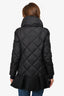 Moncler Black Quilted Vouglans Giubbotto Flared Bottom Down Jacket Size 1