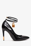 Tom Ford Black Patent Padlock Heels Size 40 (As Is)