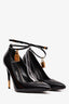 Tom Ford Black Patent Padlock Heels Size 40 (As Is)