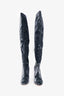 Gianvito Rossi Black Velvet Knee-length Boots Size 40