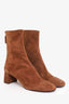 Aquazzura Brown Suede Saint Honore Boots Size 40.5