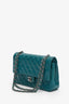 Pre-Loved Chanel™ Teal Lambskin Medium Classic Double Flap Bag