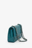 Pre-Loved Chanel™ Teal Lambskin Medium Classic Double Flap Bag