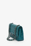 Pre-Loved Chanel™ Teal Lambskin Medium Classic Double Flap Bag