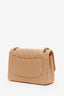 Pre-Loved Chanel™ Beige Caviar Leather Jumbo Classic Double Flap Bag