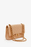 Pre-Loved Chanel™ Beige Caviar Leather Jumbo Classic Double Flap Bag