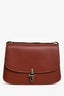 The Row Brown Calfskin Front Clasp 'Sofia 8.75' Shoulder Bag