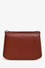 The Row Brown Calfskin Front Clasp 'Sofia 8.75' Shoulder Bag