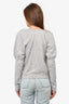 Ulla Johnson Grey Puff Sleeve 'Ossie' Sweatshirt Size M