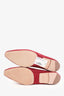 Veronica Beard Red Suede Buckle Loafer Size 5