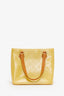 Louis Vuitton Yellow Vernis Monogram Houston Tote Bag