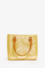 Louis Vuitton Yellow Vernis Monogram Houston Tote Bag