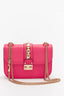 Valentino Pink Small Rockstud Glam Lock Bag