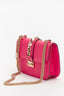 Valentino Pink Small Rockstud Glam Lock Bag