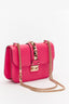 Valentino Pink Small Rockstud Glam Lock Bag