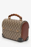 Gucci Monogram Bamboo Padlock Top Handle Bag