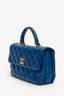 Pre-Loved Chanel™ Blue Lambskin Trendy CC Top Handle Bag