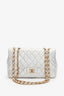 Pre-Loved Chanel™ Sliver Metallic Jumbo Single Flap Bag