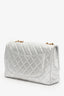 Pre-Loved Chanel™ Sliver Metallic Jumbo Single Flap Bag