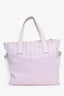 Pre-Loved Chanel™ 2002-03 Pink Canvas Travel Ligne Tote