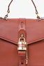 Chloe Brown Leather Aby Lock Bag