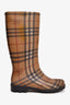 Burberry Nova Check Rubber Rain Boots Size 37