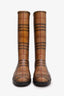 Burberry Nova Check Rubber Rain Boots Size 37