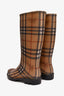 Burberry Nova Check Rubber Rain Boots Size 37