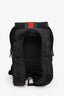 Gucci Black Canvas Web Detail Flap Techno 2 in 1 Backpack