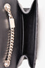 Saint Laurent Black Silver Animal Print Kate Tassle Small Crossbody