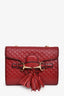 Gucci Burgundy Guccisima Leather 'Emily' Chain Crossbody