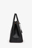 Prada Black Saffiano Leather Double Zip Galleria Tote with Strap