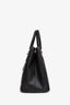 Prada Black Saffiano Leather Double Zip Galleria Tote with Strap