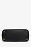 Prada Black Saffiano Leather Double Zip Galleria Tote with Strap