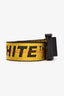 Off White Yellow Canvas Industrial Belt