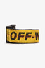 Off White Yellow Canvas Industrial Belt