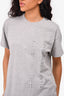 Alexander Wang Grey Bubble Logo T-Shirt Size S