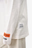 Heron Preston White Logo Mockneck Top Size S