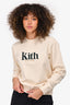 Kith Cream Logo Crewneck Sweater Size XS