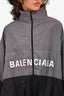 Balenciaga Grey Nylon Logo Windbreaker Size 48