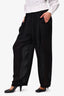 Issey Miyake Black Layered Sheer Pants Size M