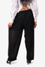 Issey Miyake Black Layered Sheer Pants Size M