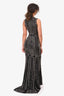 Jovani Black/Gunmetal Beaded Sleeveless Gown Size 2