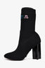 Louis Vuitton Black Rainbow Logo Sock Boots Size 38