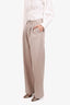 Anine Bing Taupe Carrie Wide Leg Pants Size 32