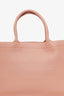 Christian Dior 2020 Pink Oblique Embossed Leather Medium Book Tote