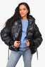 KHRISJOY Black Down Drawstring Puffer Oversized Jacket Size 0