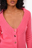 Alexander McQueen Pink Cashmere Cardigan Size XS