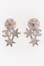 Pre-Loved Chanel™ 2015 Silver Tone Crystal Embellished Star Earrings