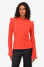 Derek Lam 10 Crosby Orange Cashmere Mockneck Sweater Size XS